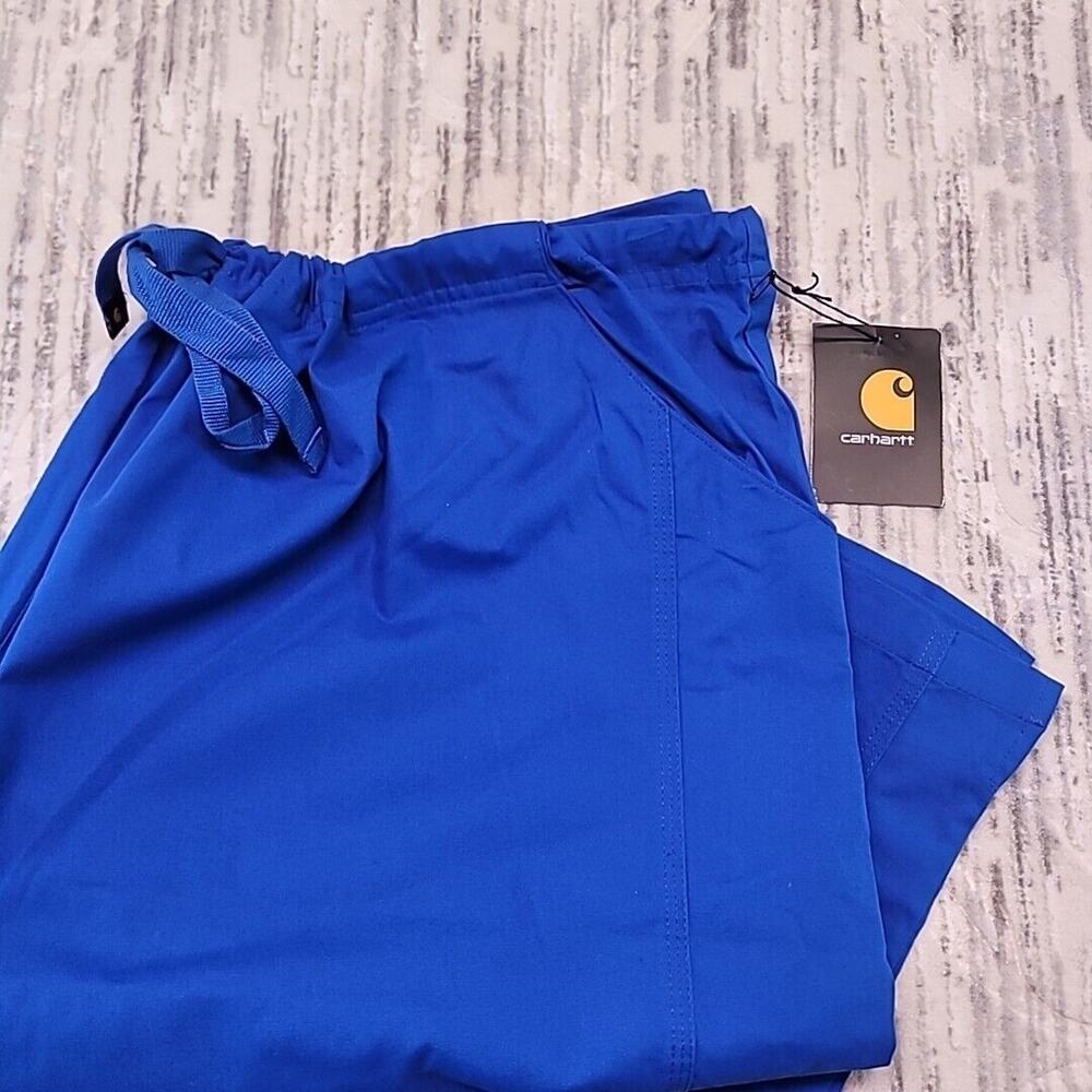NWT Carhartt Force Cross Flex Womens Scrub Pants Teal. 4XL Bottoms